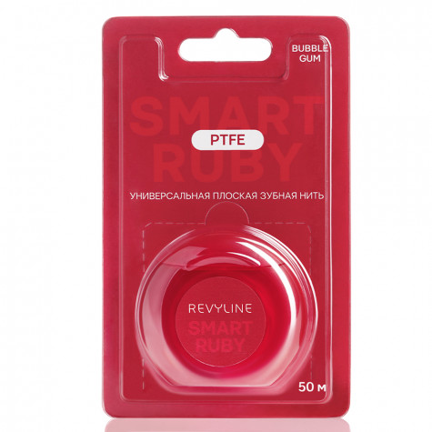 Зубная нить Revyline PTFE Smart Ruby, Bubble Gum, 50 м