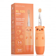 Электрическая звуковая зубная щетка Revyline RL 025 Panda, персиковая